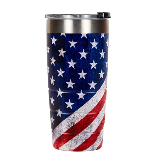 22 OZ TUMBLER AMERICAN FLAG