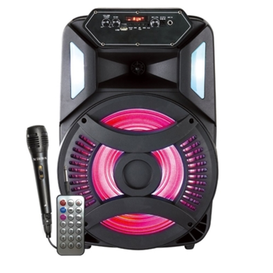 PORTABLE BLUETOOTH SPEAKER, BLACK, 12"