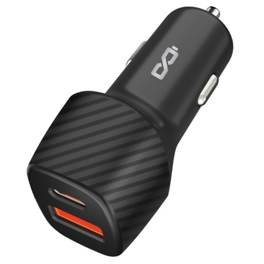 USB AND USB-C WALL CHARGER, BLACK