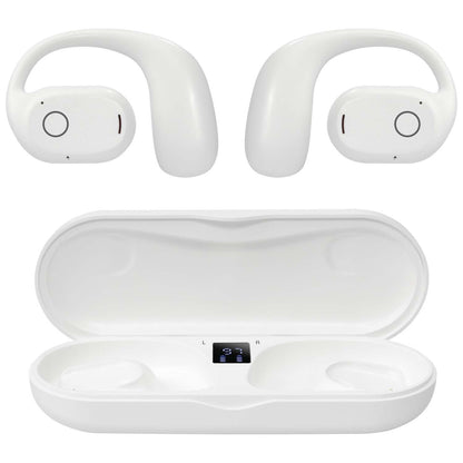 CLEAR TRULY WIRELESS OPEN EAR EARBUDS WHITE