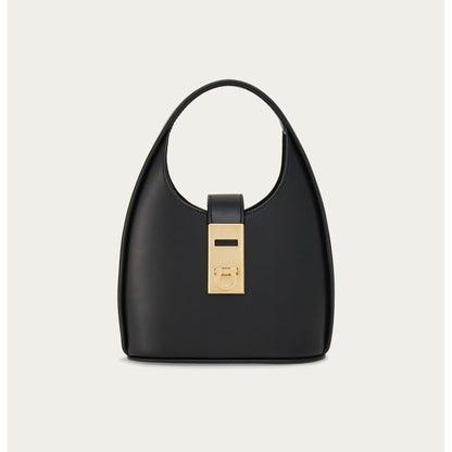 MINI HOBO BAG, BLACK