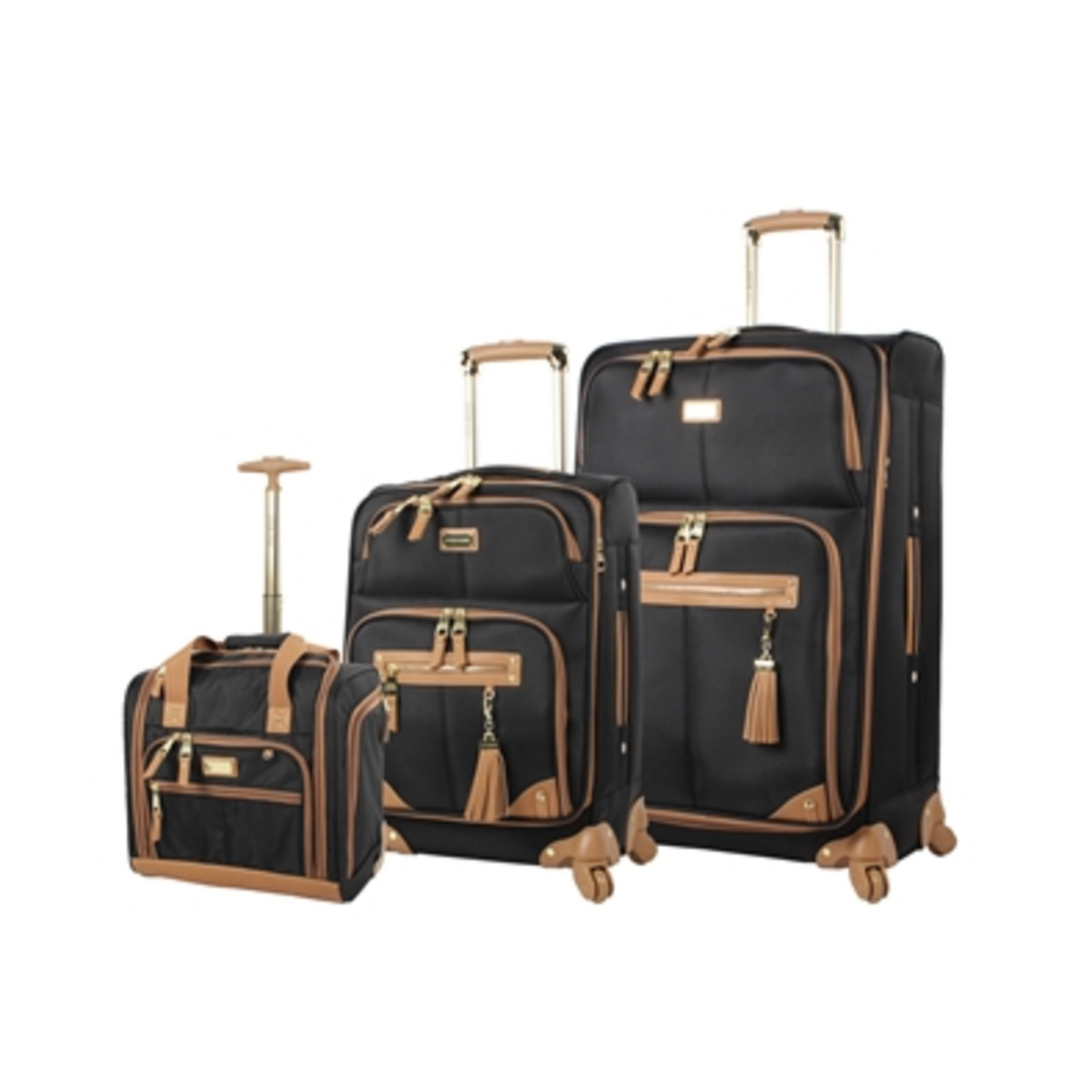 HARLO SPINNER SET, BLACK, 3 PIECES