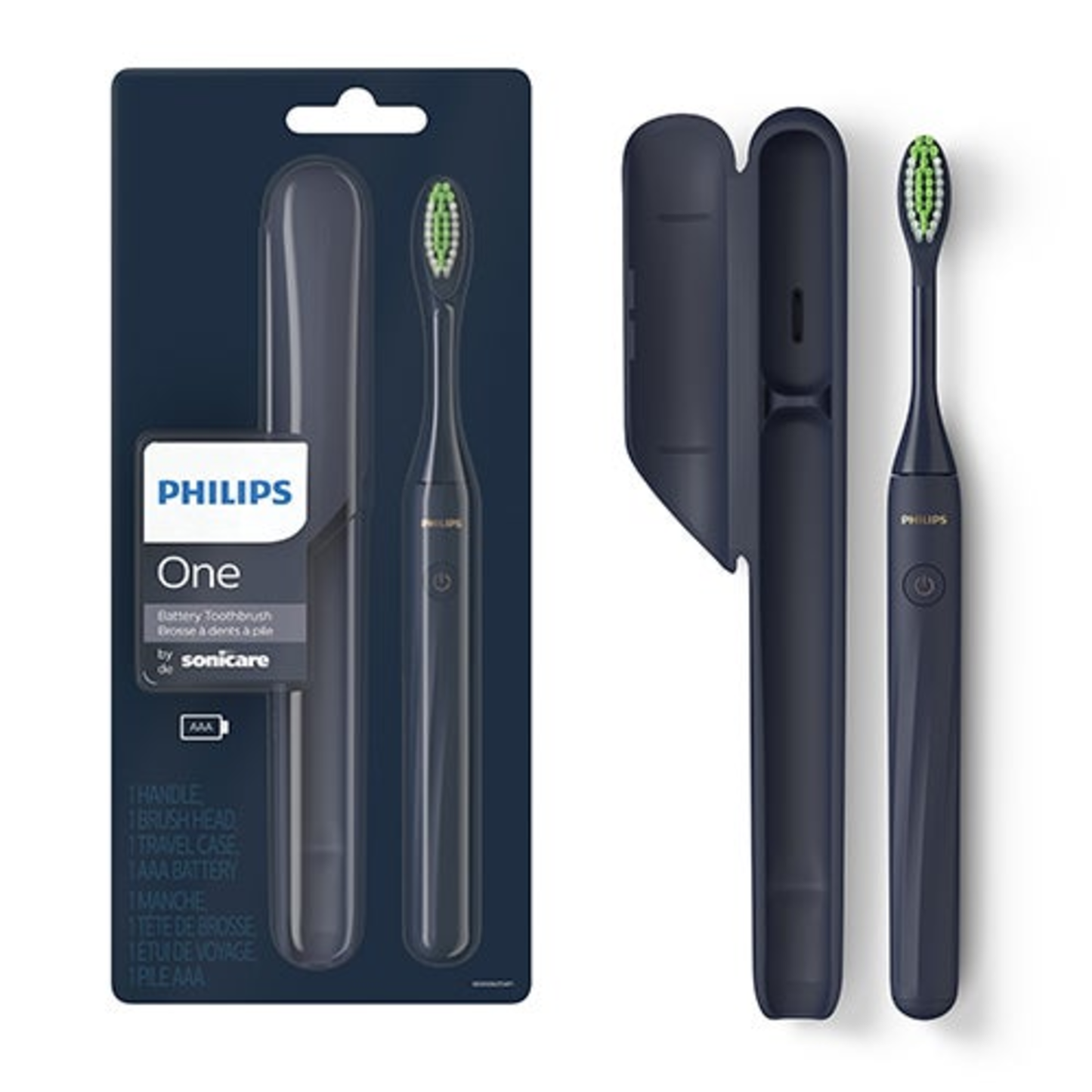 PHILIPS ONE BATTERY TOOTHBRUSH MIDNIGHT BLUE