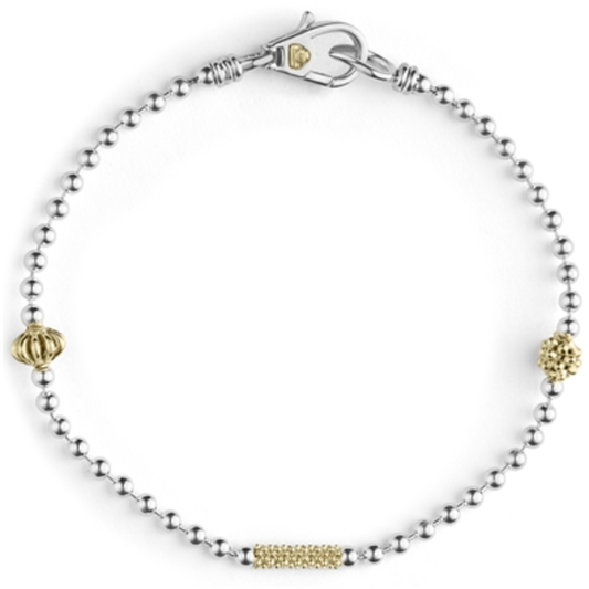 CAVIAR ICON CAVIAR BEADED BRACELET, MEDIUM
