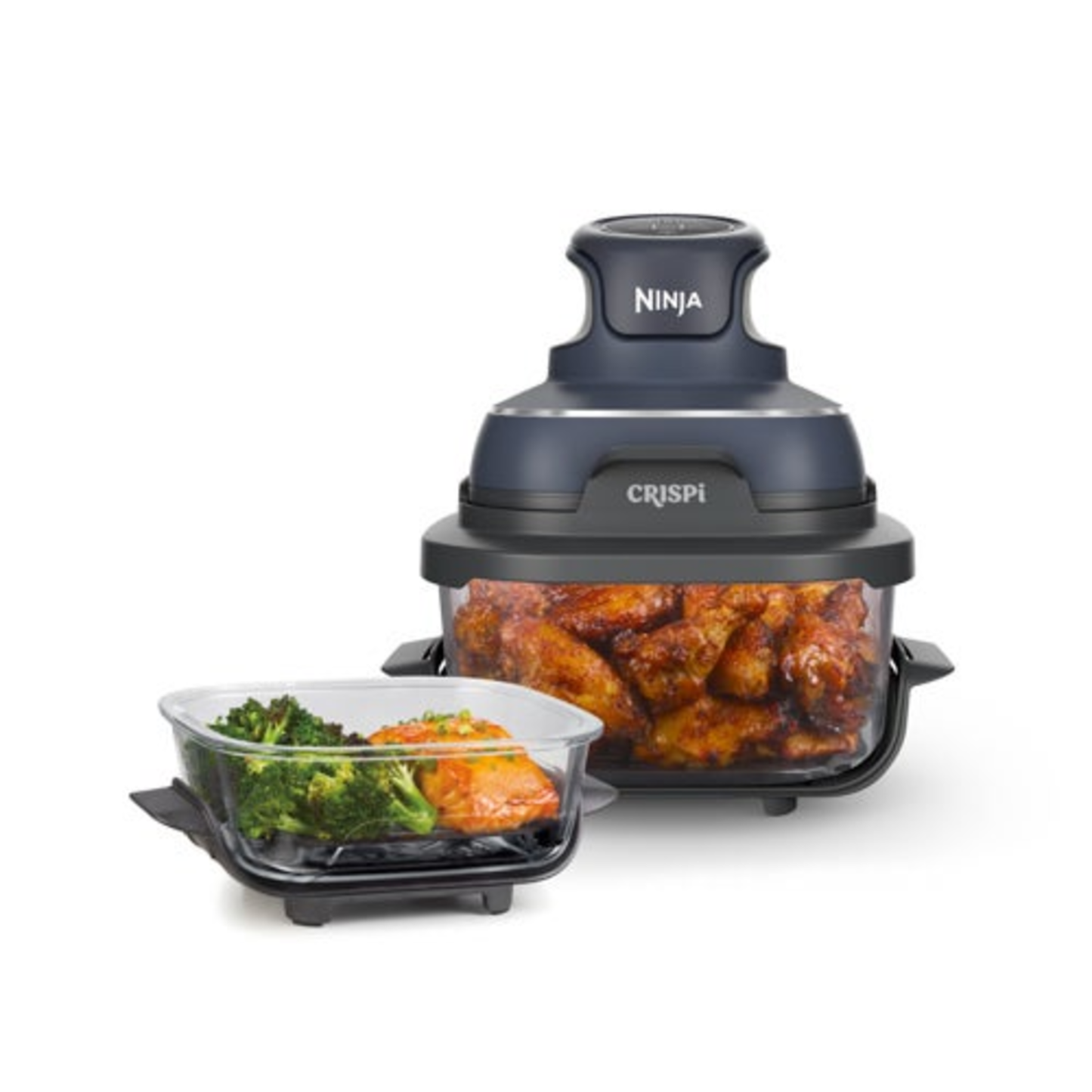 CRISPI 4-IN1 PORTABLE GLASS AIR FRYER COOKING SYSTEM