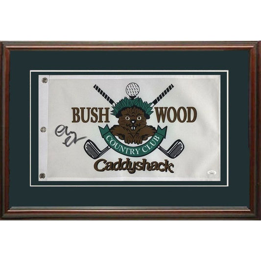 Chevy Chase (Ty Webb) Autographed Caddyshack Framed Golf Flag