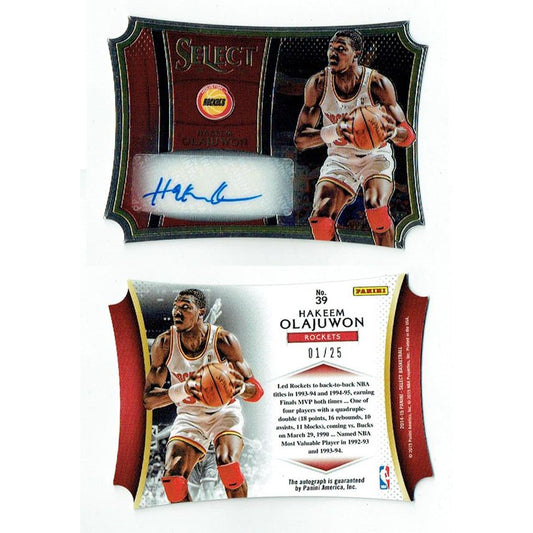 Hakeem Olajuwan Autographed 2014-15 Basketball Card