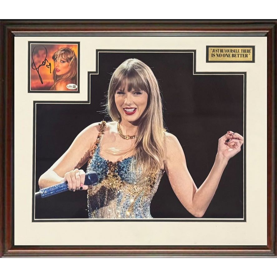 Taylor Swift Autographed Framed Music Display
